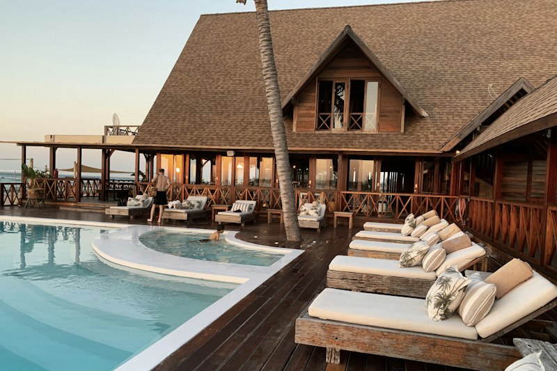Premium beach resort with swimming pool